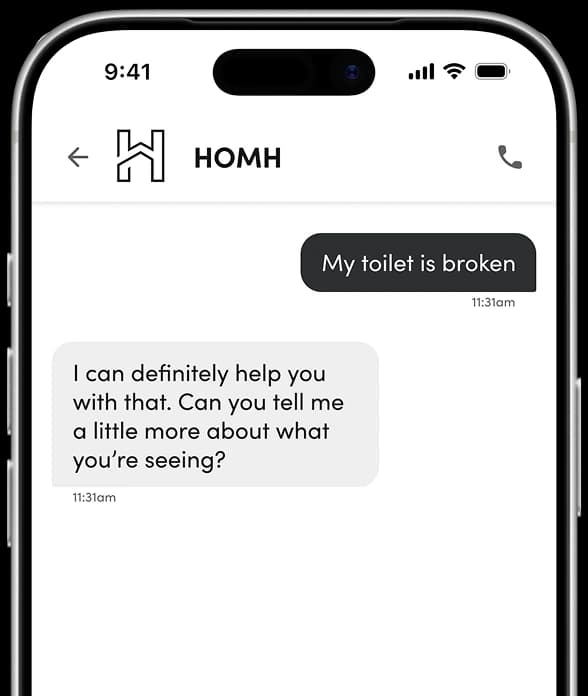 Chat conversation with the AI assistant