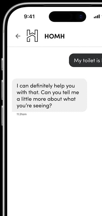 Chat conversation with the AI assistant